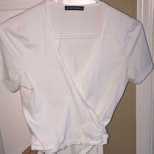 Brandy Melville Wrap Crop Top